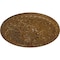 Ekena Millwork Tristan Ceiling Medallion (Fits Canopies up to 5 1/2"), 26"OD x 3"P, Smokey Topaz Crackle CM26TNSTC - alternate 2